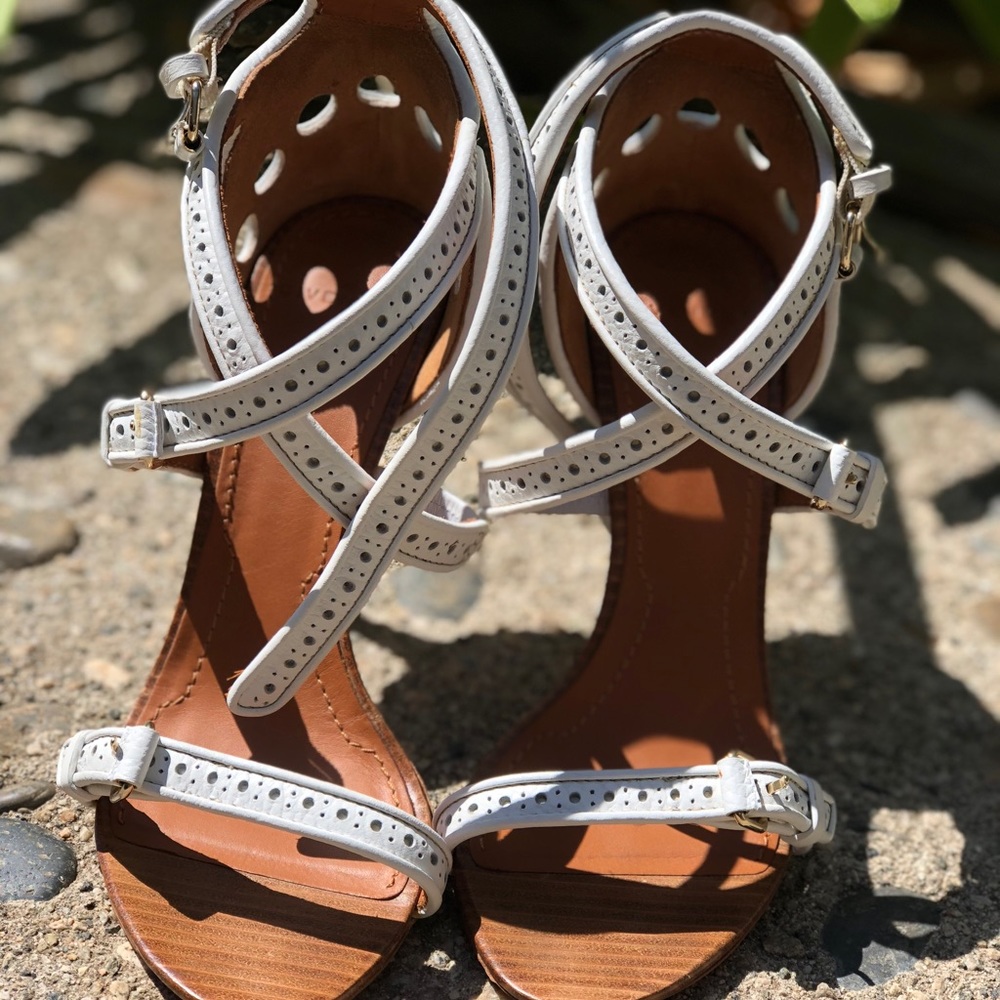 Givenchy Like New White High Heal Sandals